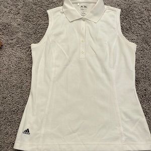 Women’s adidas climacool golf polo sleeveless white
